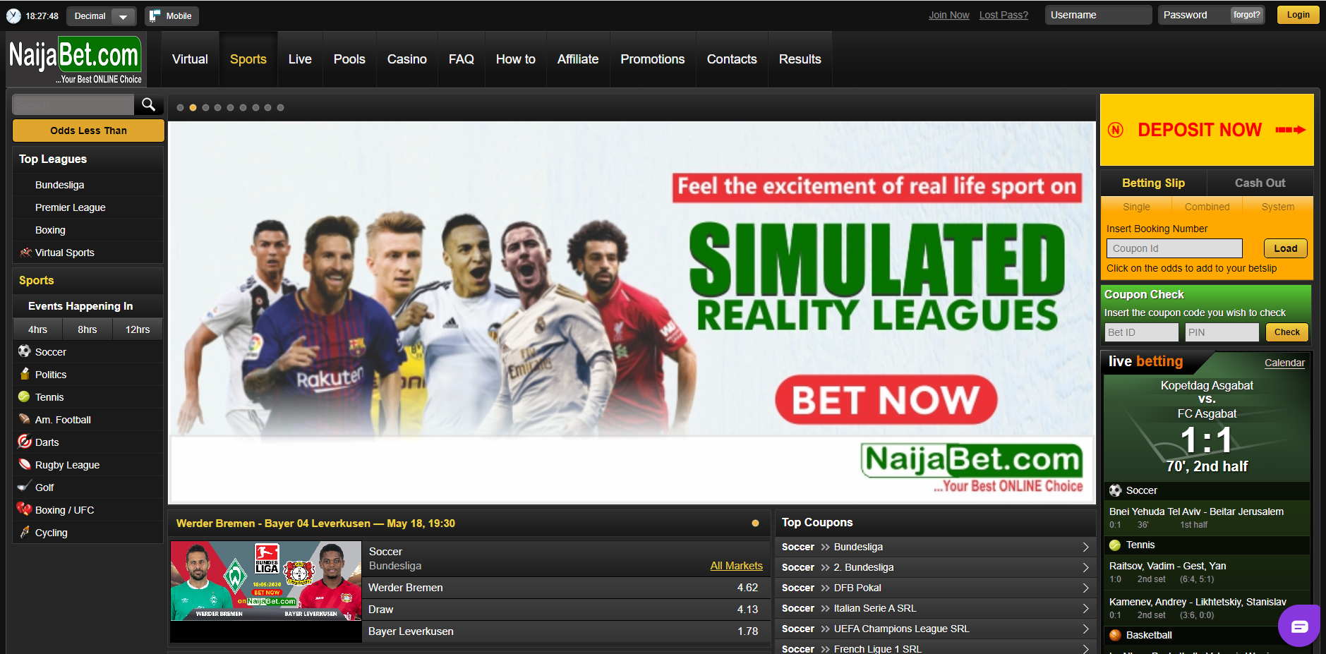 NaijaBet official site