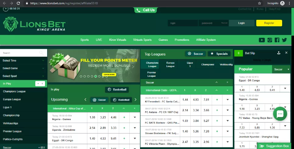 LionsBet official website