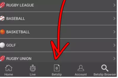 Click &ldquo;My bets&rdquo; on Nairabet site