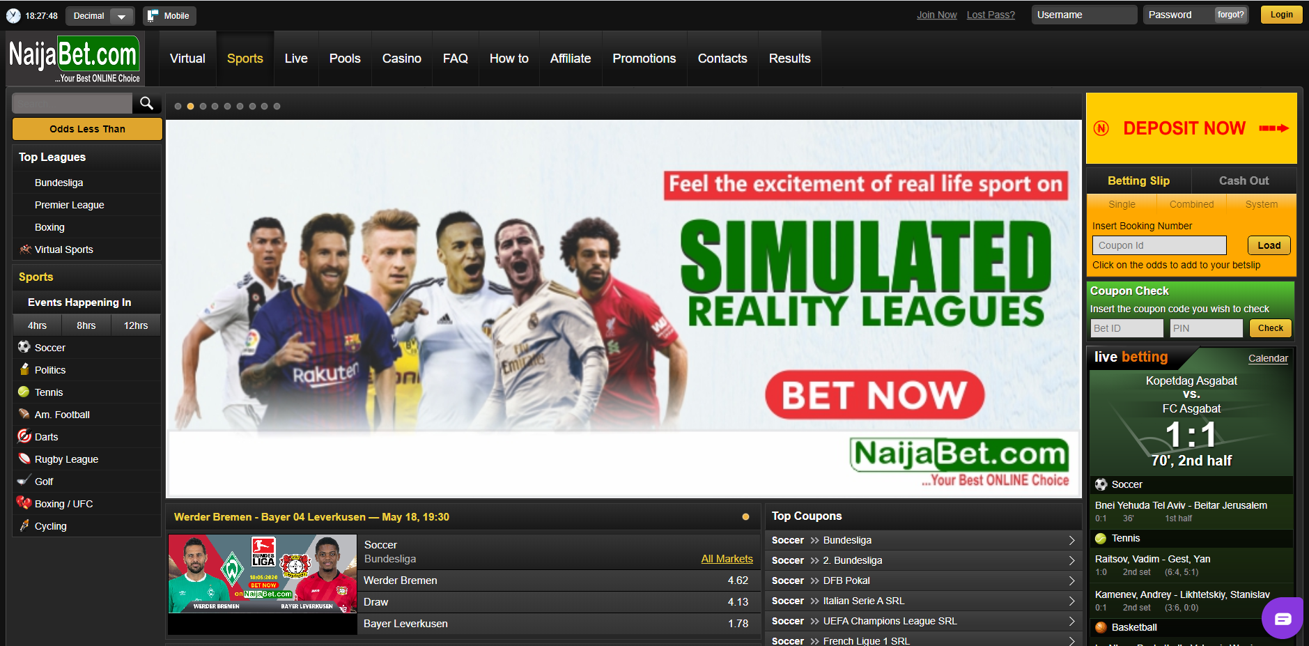 NaijaBet Predictions Website