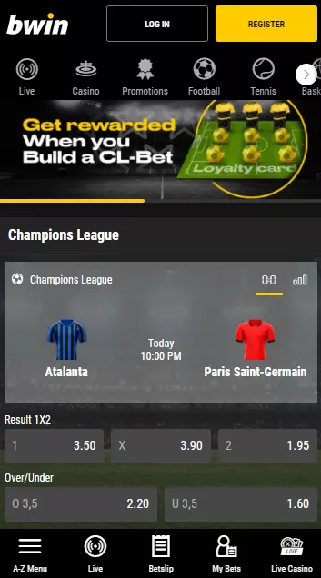 Bwin mobile version