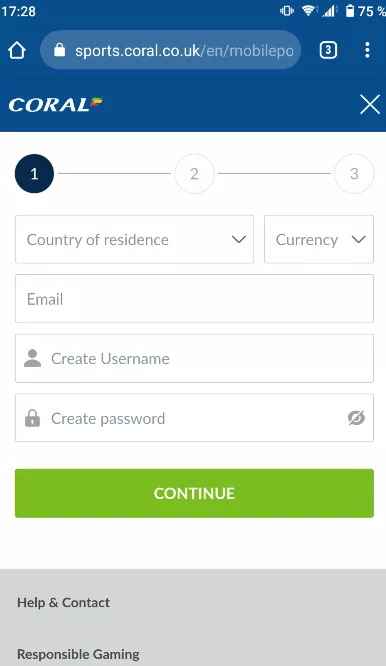Coral registration steps