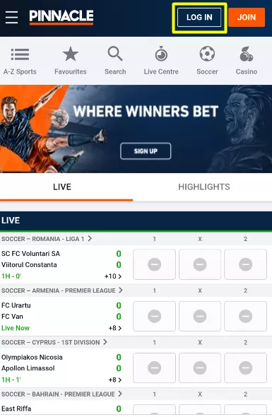 Main Page of Pinnacle