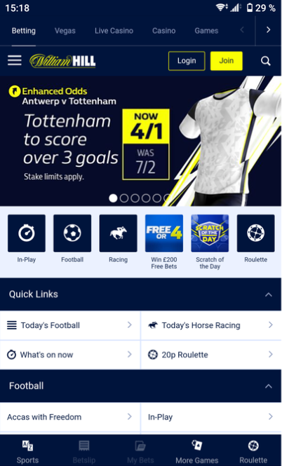 egistration Join Button William Hill