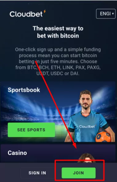 Cloudbet registration