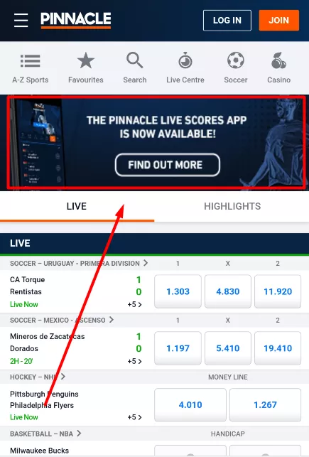 Pinnacle app download way