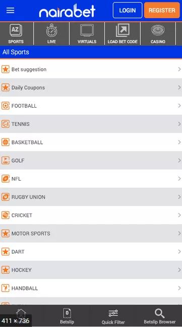 Nairabet Sports betting