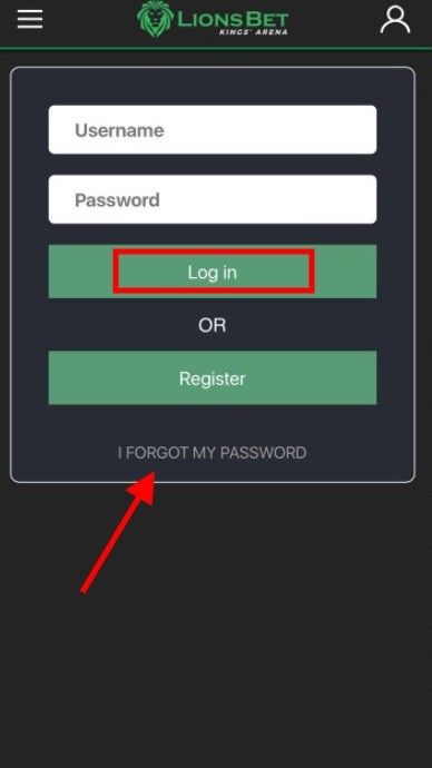 How to login to LionsBet