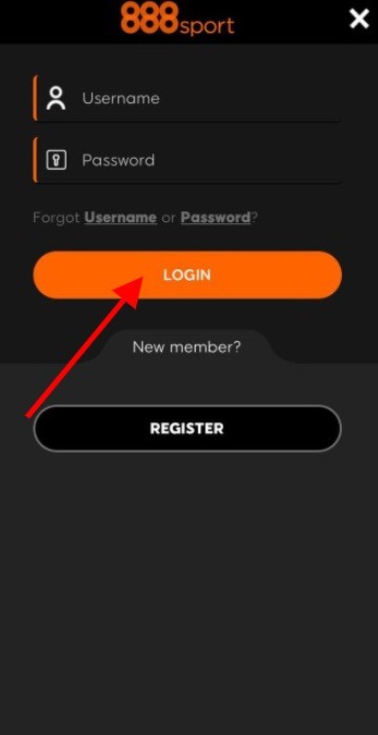 How to login to 888Sport