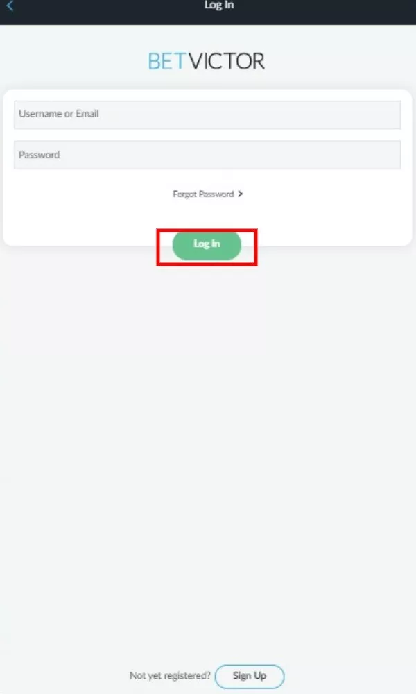 How to login to BetVictor