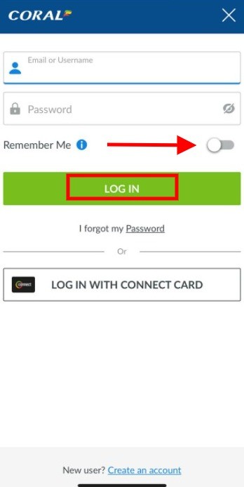 How to login to Coral
