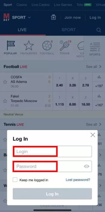 How to login to Marathon