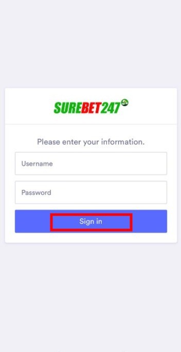 How to login to Surebet247